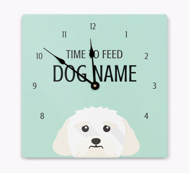 Time To Feed: Personalized {breedFullName} Wall Clock